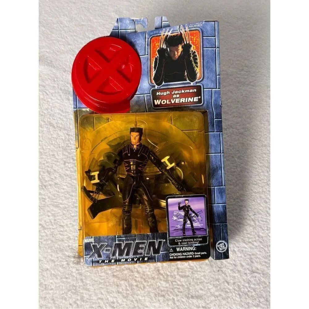X-Men The Movie Hugh Jackman as Wolverine Action Figure/2000 Toy Biz